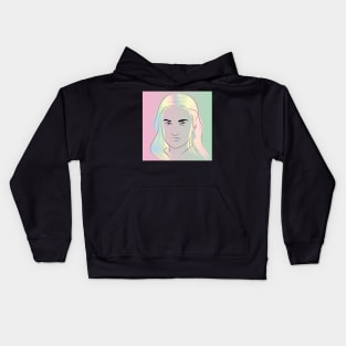 Rainbow girl 02 Kids Hoodie